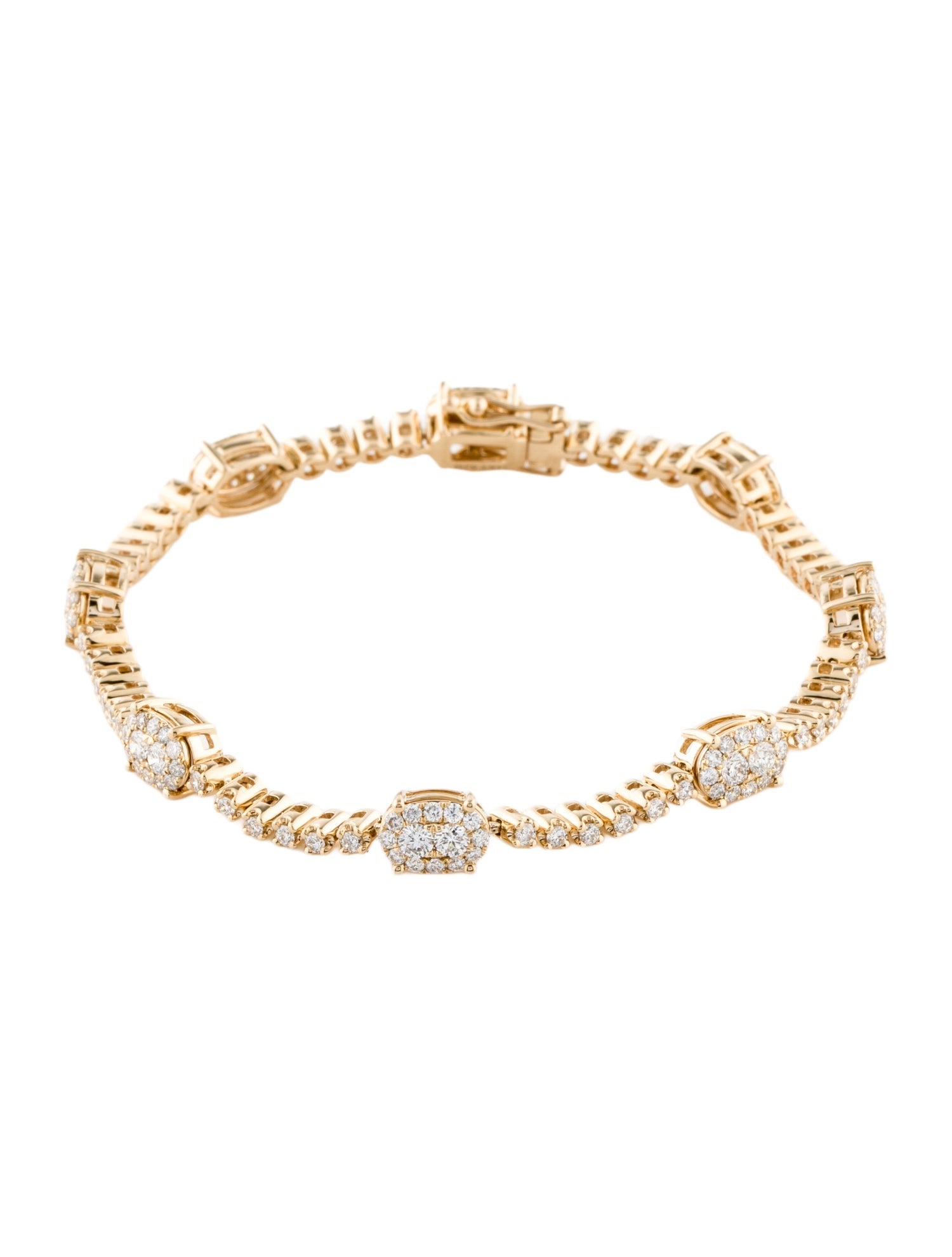 Bracelet 14K 2.33ctw Diamond Station
