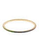Roberto Demeglio 18K Sapphire & Tsavorite Garnet Flexible Bangle Bracelet