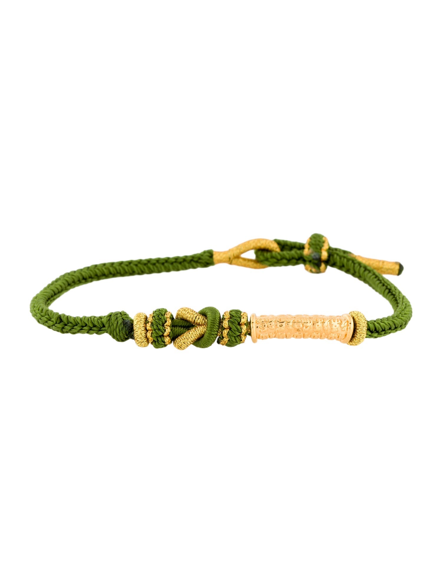 Bracelet 24K Woven Cord Wrap