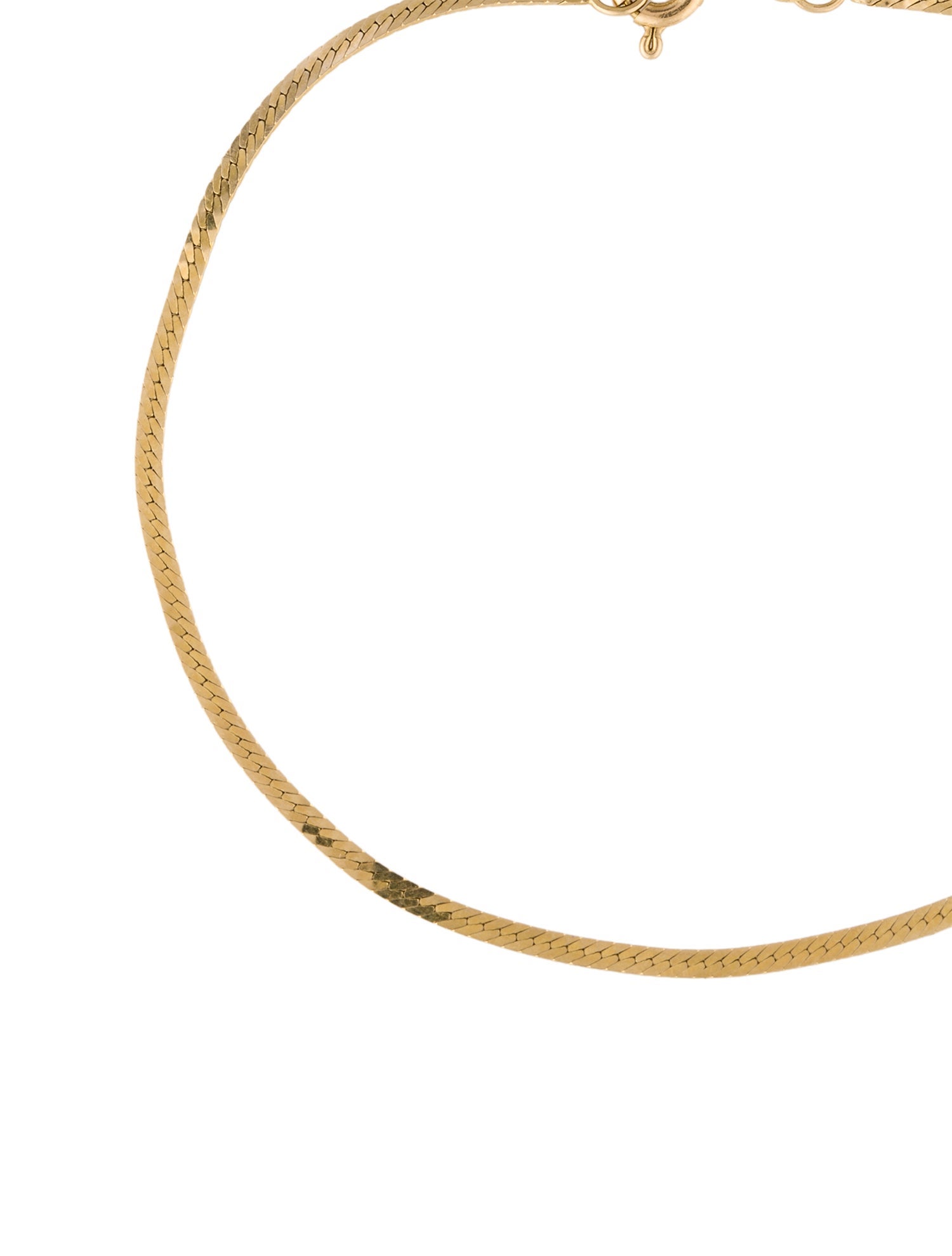 Bracelet 14K herringbone Link Bracelet