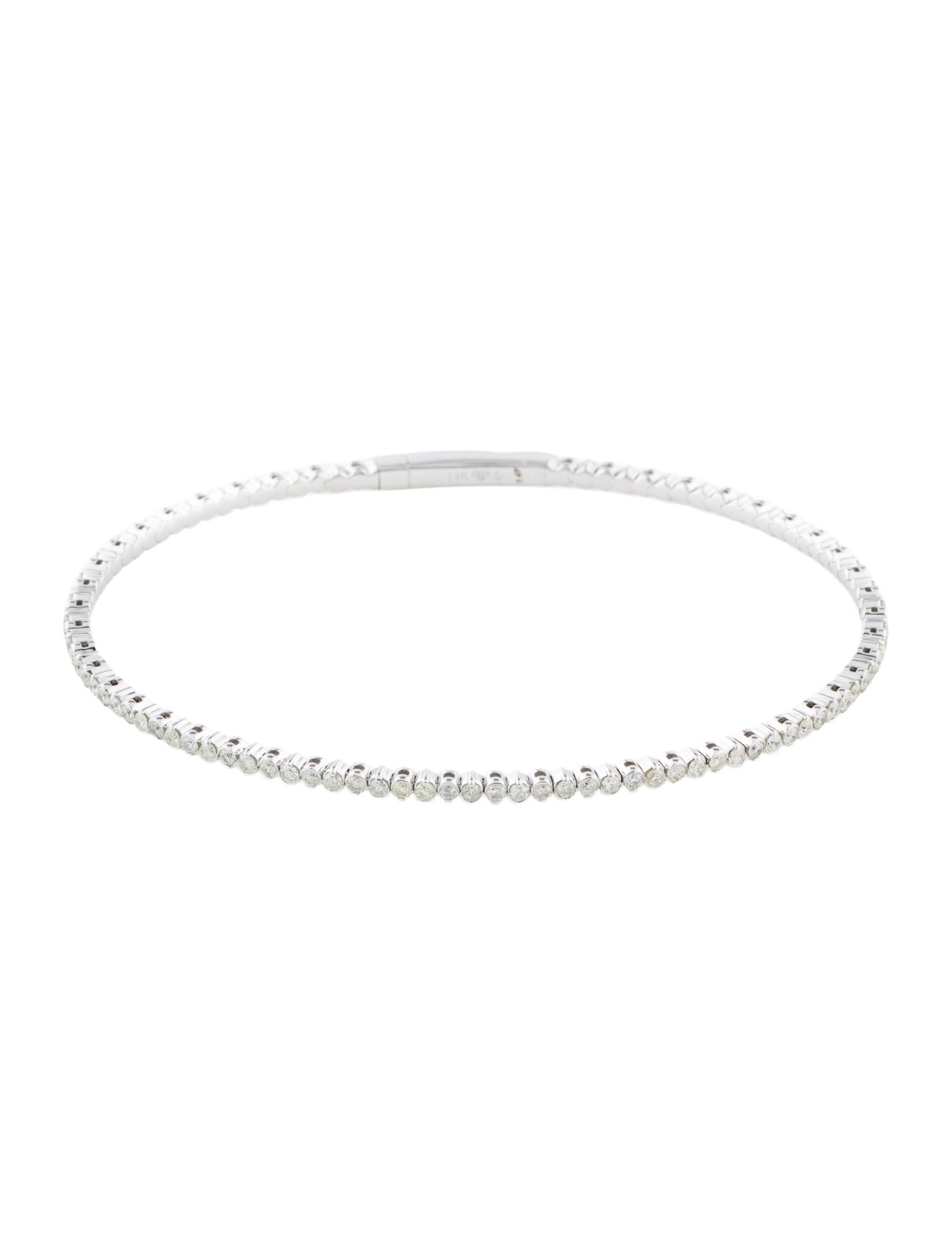 Bracelet 14K 1.21ctw Diamond Flexible Bangle