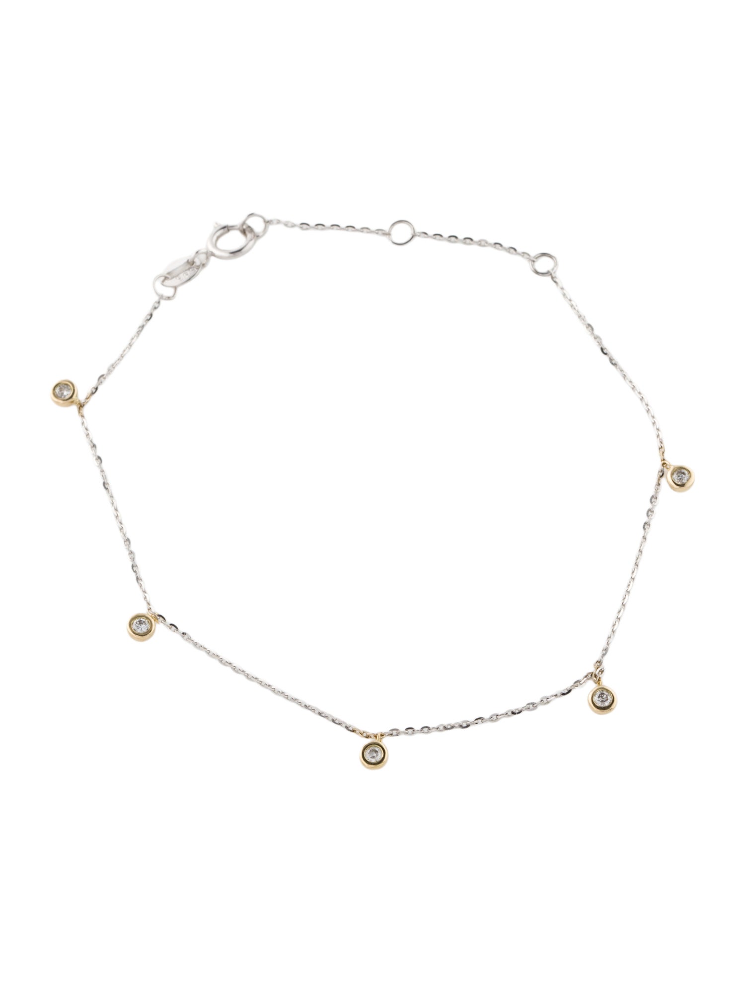 Bracelet 14K Diamond Station Bracelet