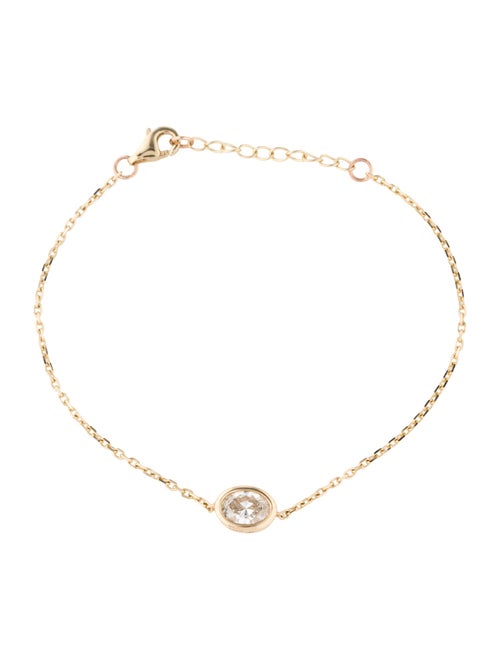 Bracelet 14K Diamond Single Station Bracelet