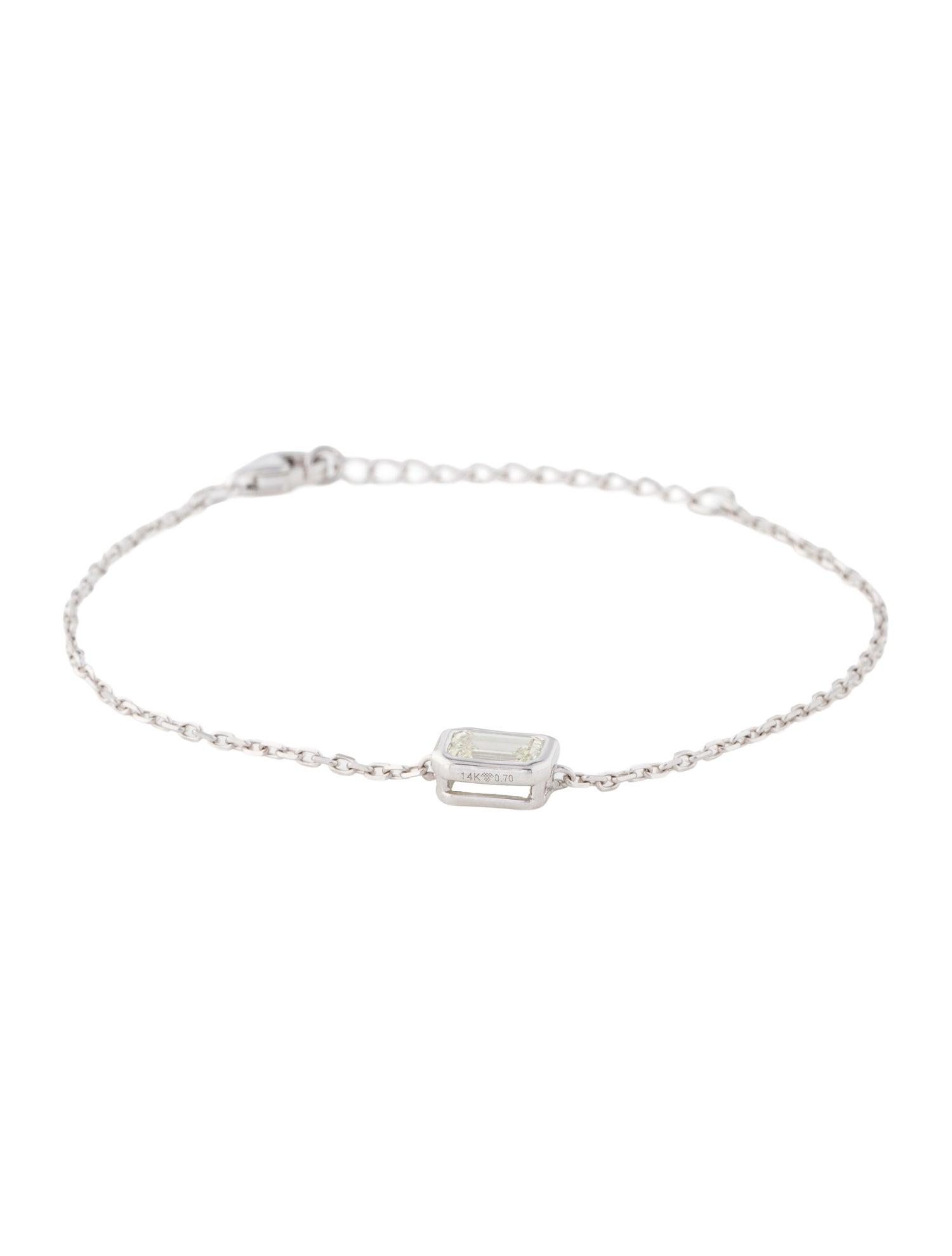Bracelet 14K Diamond Single Station Bracelet