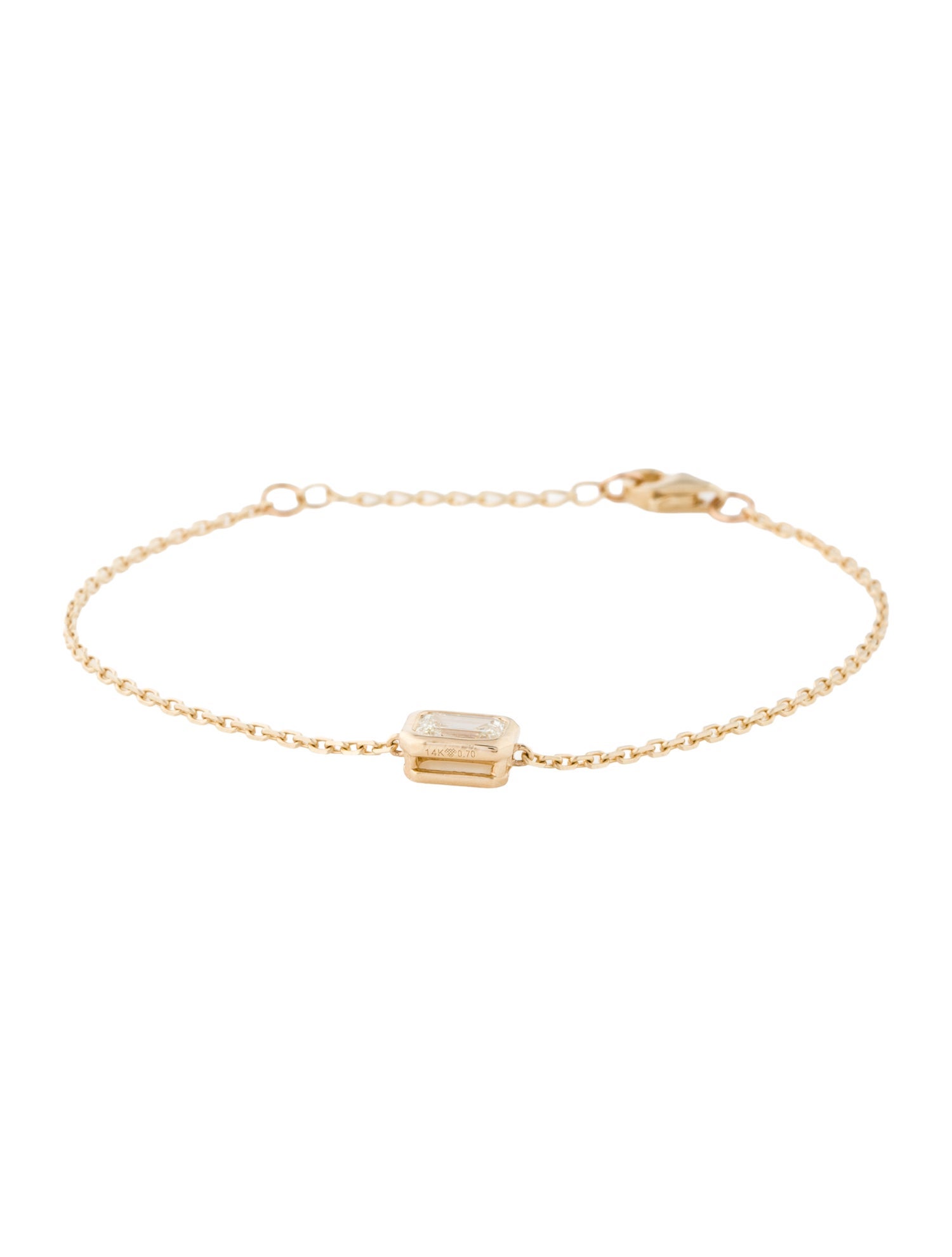 Bracelet 14K Diamond Single Station Bracelet