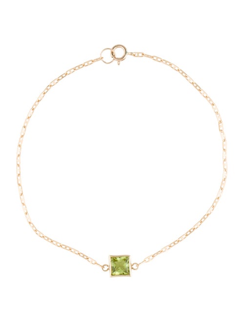 Bracelet 14K Peridot Station Bracelet