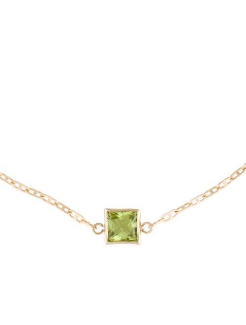 Bracelet 14K Peridot Station Bracelet
