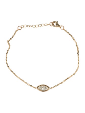 Bracelet 14K Diamond Single Station Bracelet