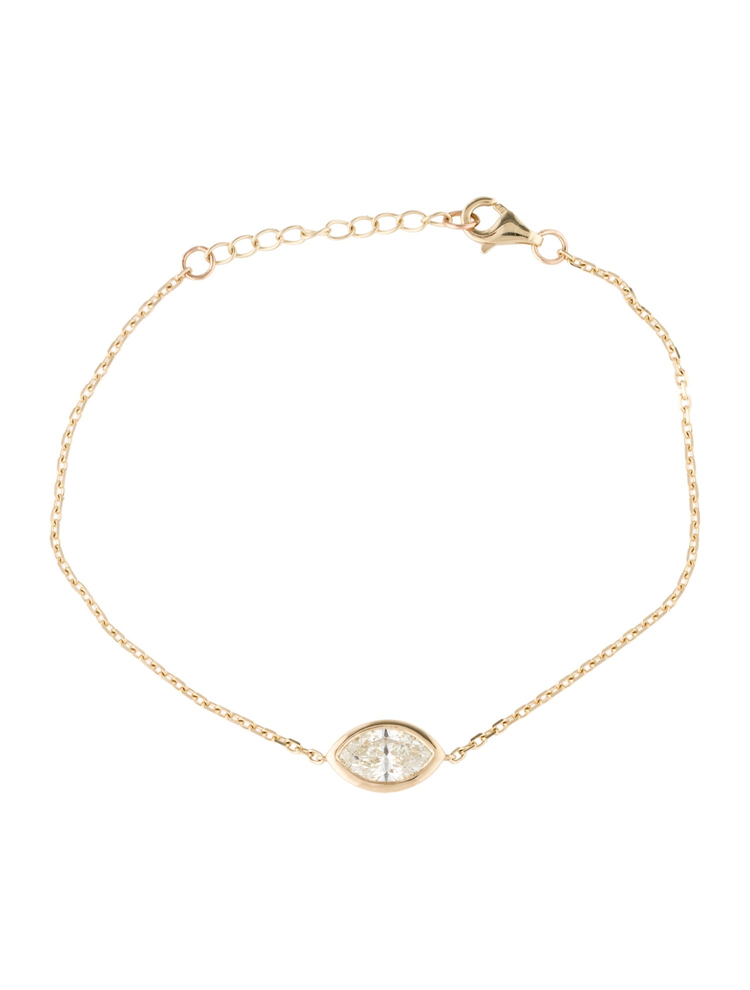 Bracelet 14K 1.01ctw Diamond Station