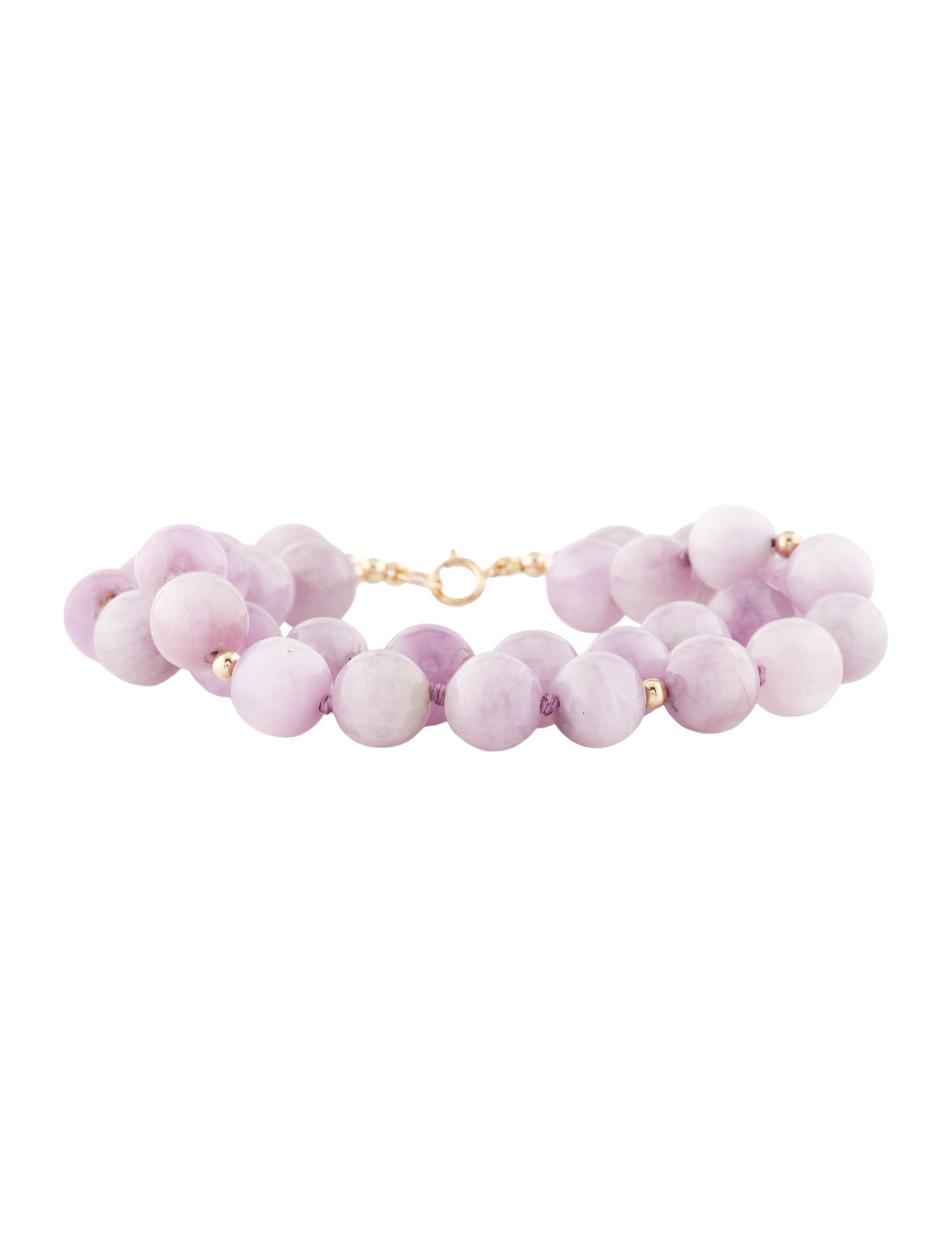 Bracelet 14K Kunzite Double Strand Bead