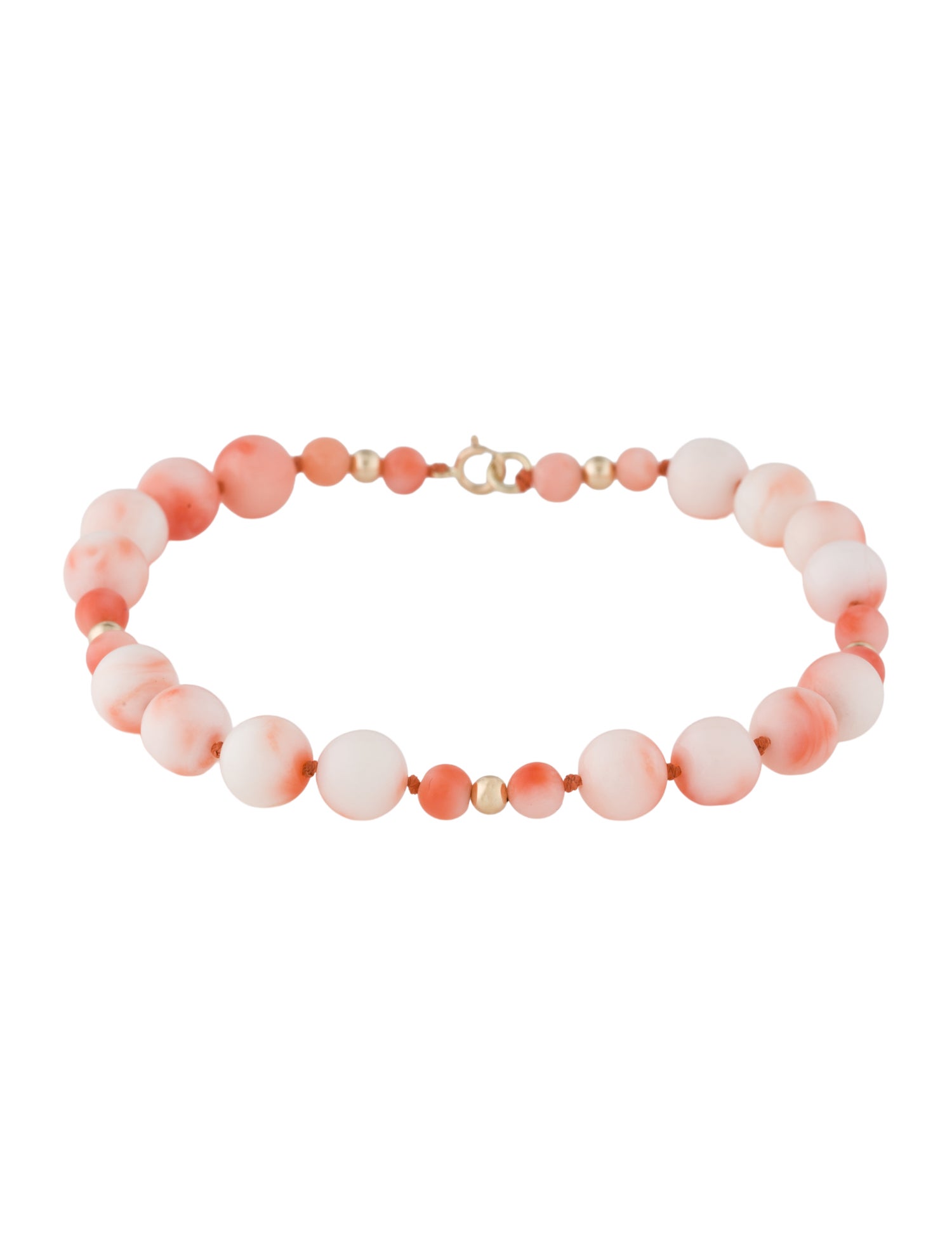 Bracelet 14K Coral Bead Bracelet