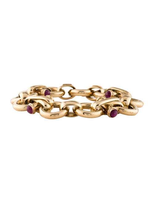 Bracelet 14K Ruby Link Bracelet