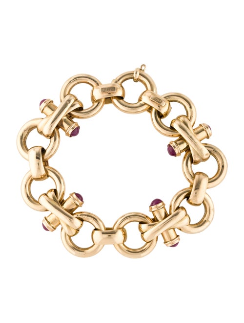 Bracelet 14K Ruby Link Bracelet