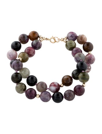 Bracelet 14K Tourmaline Double Strand Bracelet