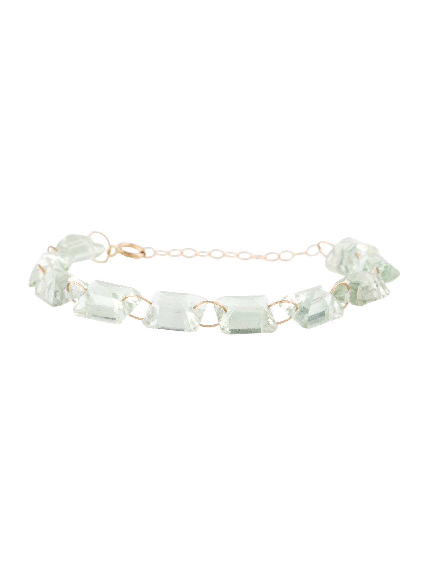 Bracelet 14K 30.00ctw Prasiolite Link