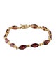Bracelet 10K 10.98ctw Garnet Link Bracelet
