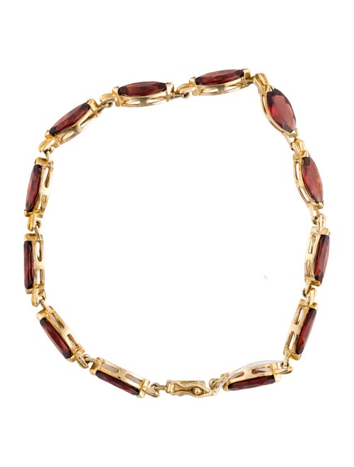 Bracelet 10K 10.98ctw Garnet Link Bracelet