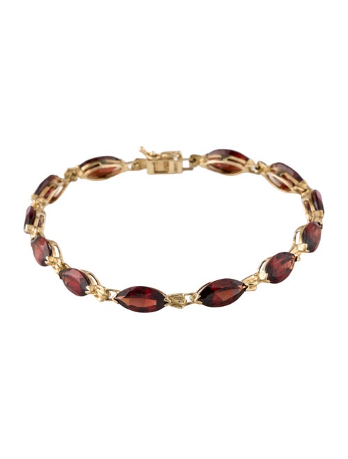 Bracelet 10K 13.92ctw Garnet Link Bracelet