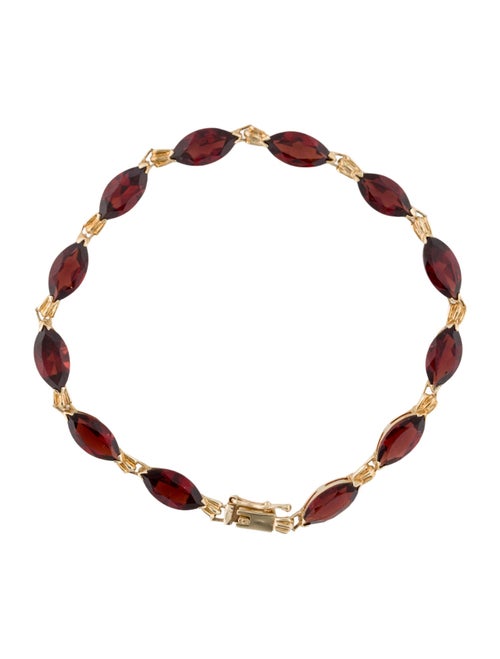 Bracelet 10K 12.21ctw Garnet Link Bracelet