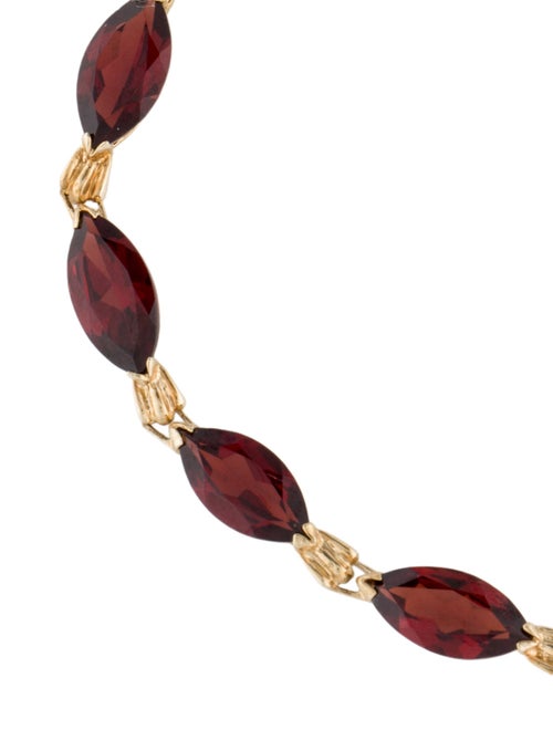 Bracelet 10K 12.21ctw Garnet Link Bracelet