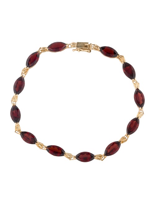 Bracelet 10K 12.60ctw Garnet Link Bracelet