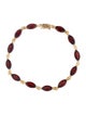 Bracelet 10K 12.60ctw Garnet Link Bracelet