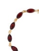 Bracelet 10K 12.60ctw Garnet Link Bracelet