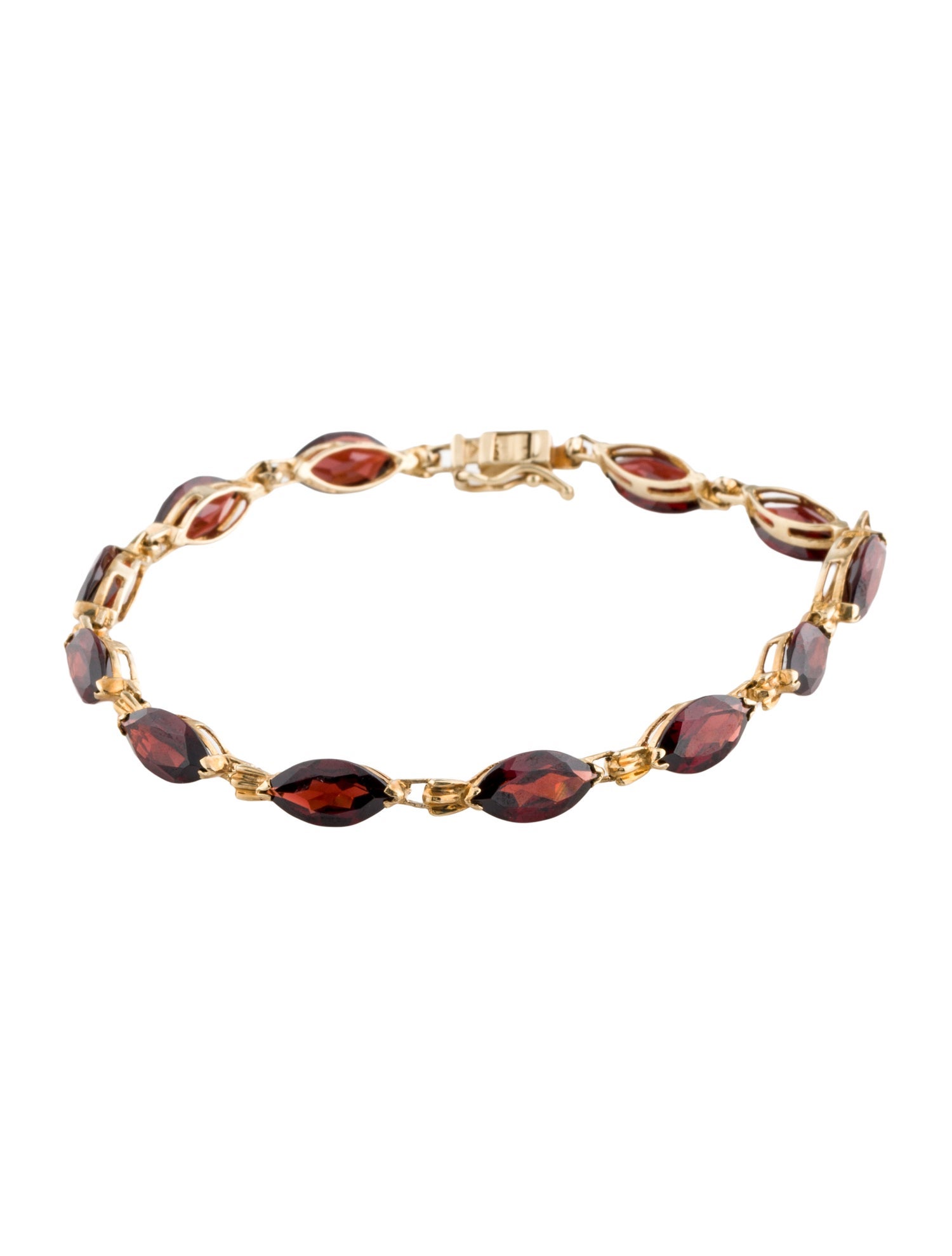 Bracelet 10K 11.16ctw Garnet Link