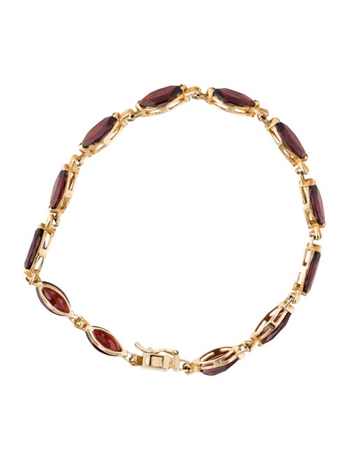 Bracelet 10K 11.16ctw Garnet Link Bracelet