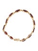 Bracelet 10K 11.16ctw Garnet Link Bracelet