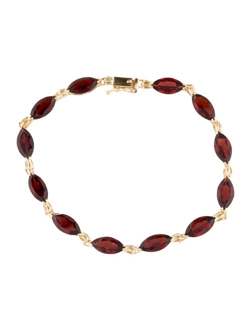 Bracelet 10K 11.90ctw Garnet Link Bracelet