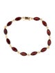 Bracelet 10K 11.90ctw Garnet Link Bracelet
