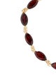 Bracelet 10K 11.90ctw Garnet Link Bracelet