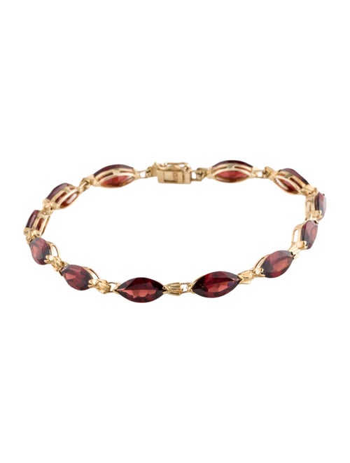 Bracelet 10K 12.97ctw Garnet Link Bracelet