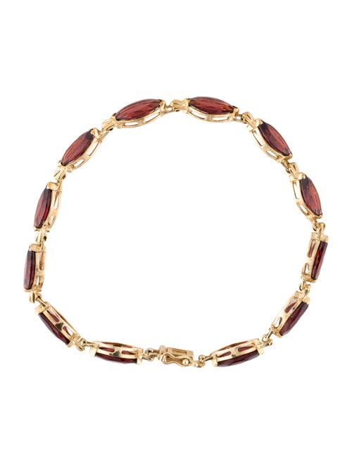 Bracelet 10K 12.97ctw Garnet Link Bracelet