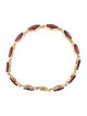 Bracelet 10K 12.97ctw Garnet Link Bracelet