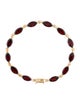 Bracelet 10K 11.64ctw Garnet Link Bracelet