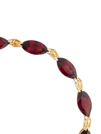 Bracelet 10K 13.01ctw Garnet Link Bracelet