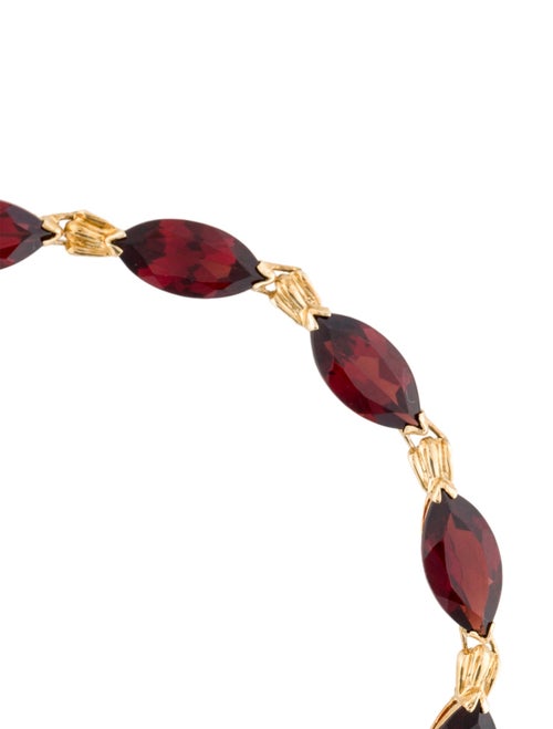 Bracelet 10K 13.01ctw Garnet Link Bracelet
