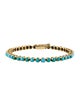 Bracelet 18K 7.26ctw Turquoise Link Bracelet