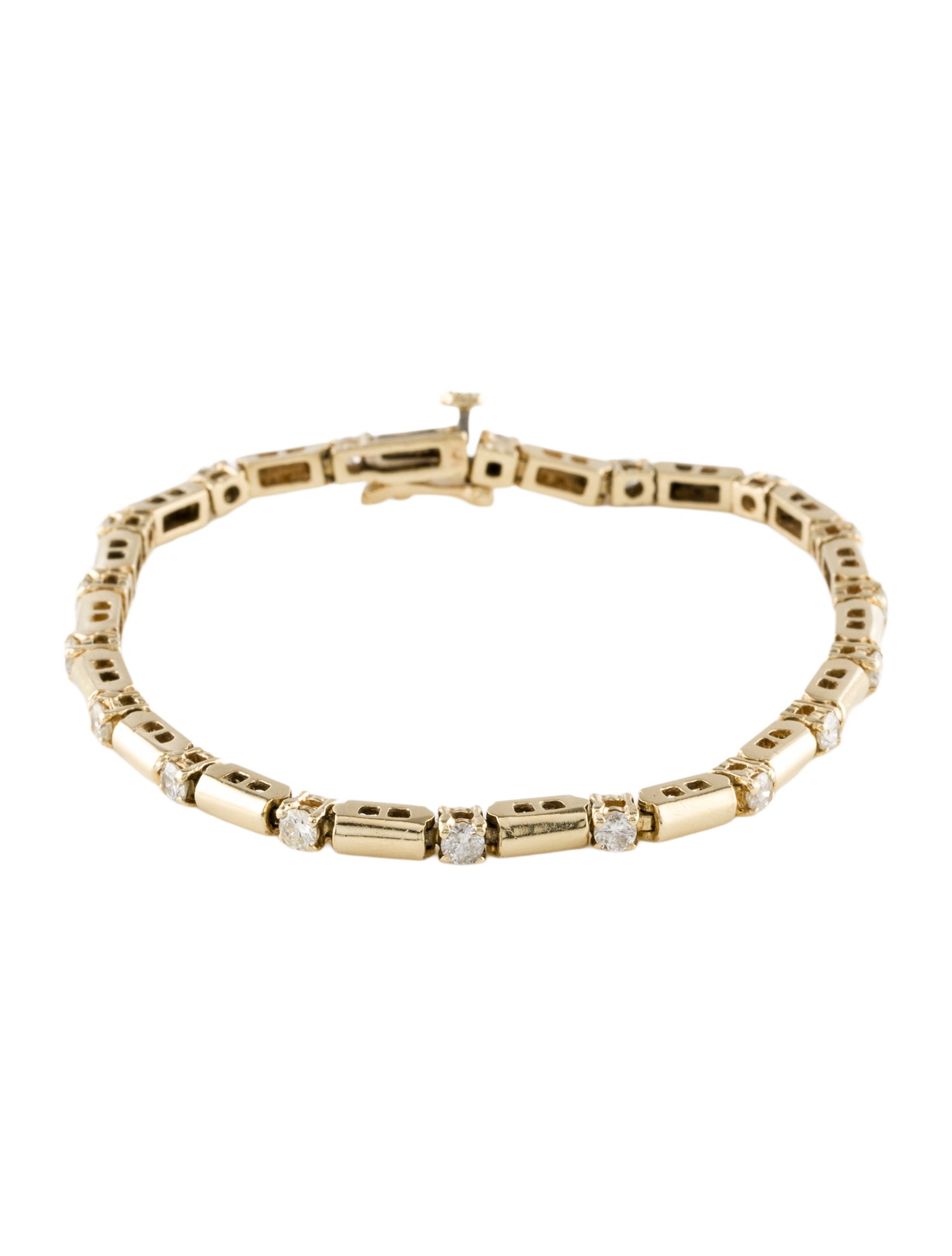 Bracelet 14K 1.46 ctw Diamond Link Bracelet