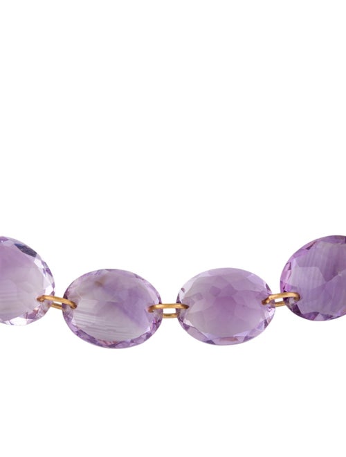 Bracelet 22K 29.40ctw Amethyst Link Bracelet