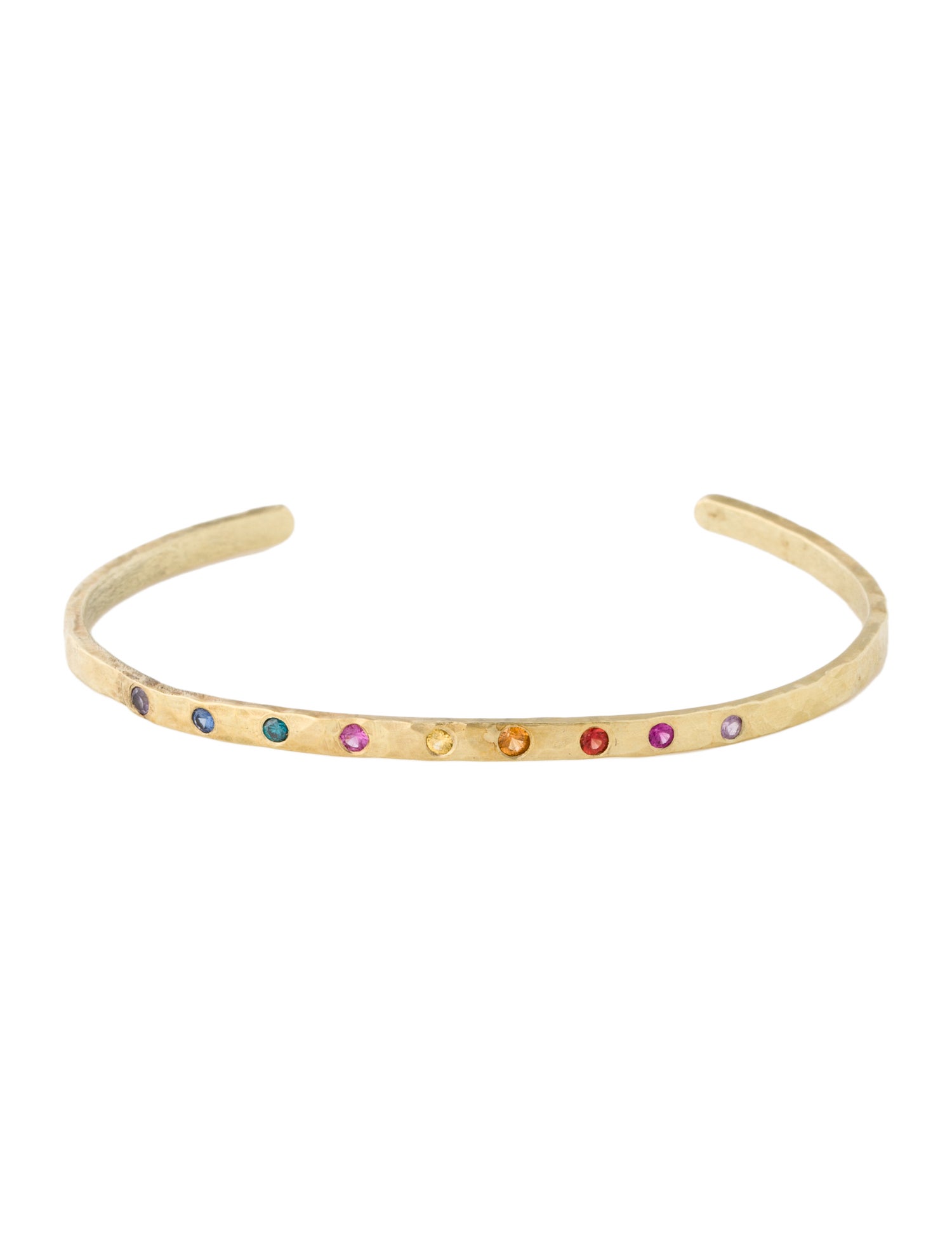 Bracelet 14K Sapphire & Lab-Grown Diamond Cuff