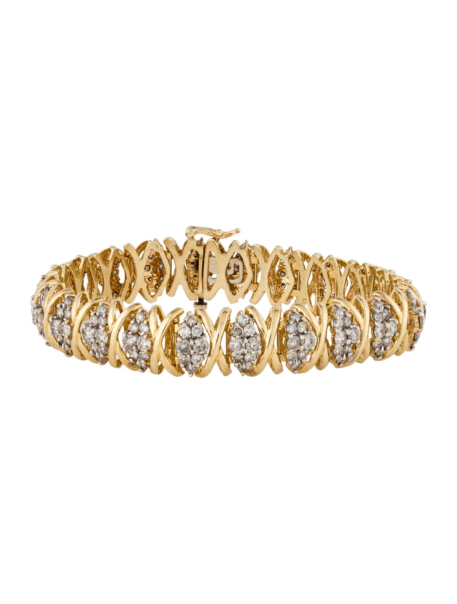 Bracelet 14K 7.04ctw Diamond Link Bracelet
