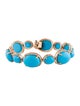 Bracelet Yael 18K 62.53ctw Turquoise & Diamond Double Row Bracelet