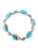 Bracelet Yael 18K 62.53ctw Turquoise & Diamond Double Row Bracelet