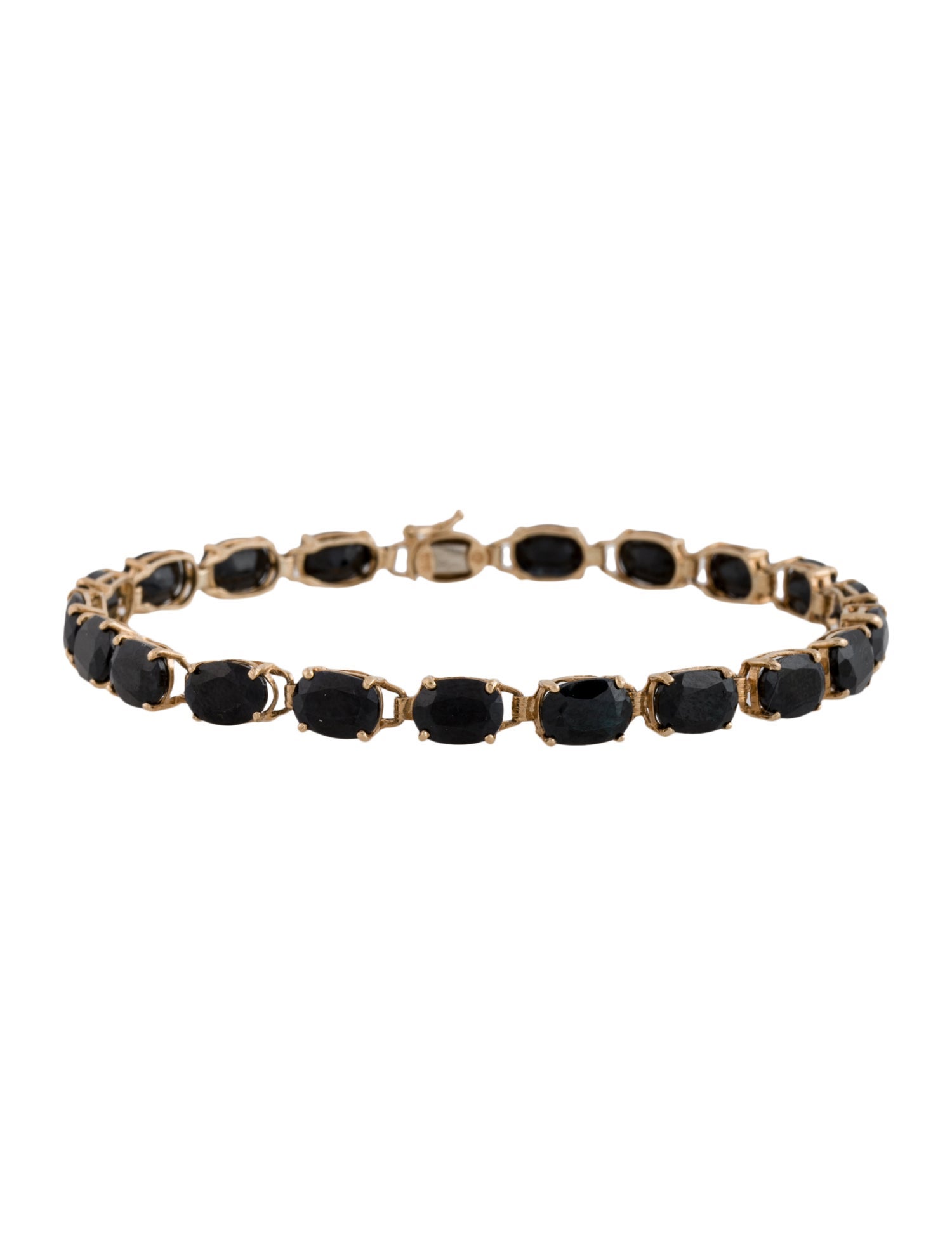 Bracelet 10K 18.00ctw Sapphire Tennis Link Bracelet