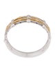 Bracelet 18K Two-Tone 3.33ctw Diamond Open Floral Bangle Bracelet