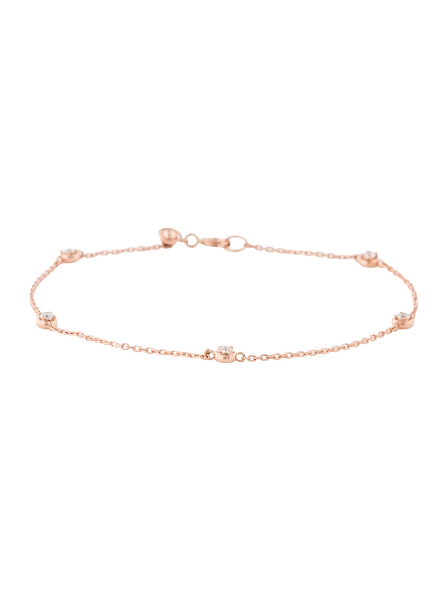 Bracelet 14K Diamond Station Bracelet
