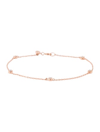Bracelet 14K Diamond Station Bracelet